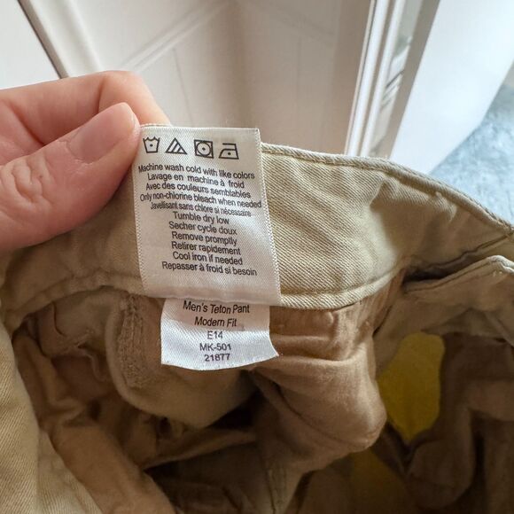 Mens Mountain Khakis Teton Pant Modern Fit Size 31x32 Retro Khaki Color EUC - Picture 7 of 7